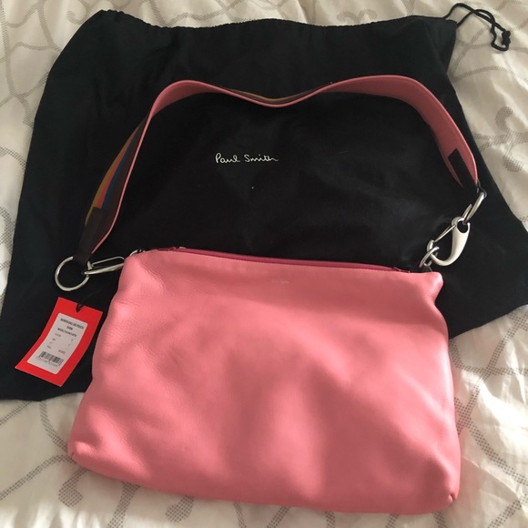 🔴Paul Smith Artist Stripe Pouch Shoulder Bag NWT - Picture 3 of 8